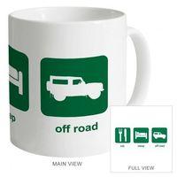 eat sleep off road mug