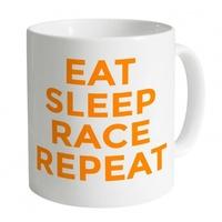 Eat Sleep Race Repeat Mug