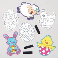 easter colour in magnets pack of 12