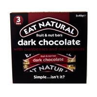 eat natural dark chocolate cranberry and macadamia bars 3 pack