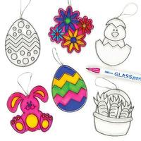 Easter Suncatcher Decorations (Pack of 6)