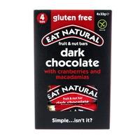 Eat Natural Gluten Free Cranberries & Macadamias with Dark Chocolate 4 Pack