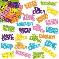 Easter Greetings Glitter Foam Stickers (Per 3 packs)