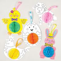 Easter Honeycomb Decoration Kits (Pack of 5)