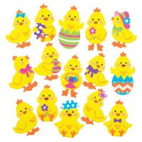 Easter Chick Felt Stickers (Per 3 packs)