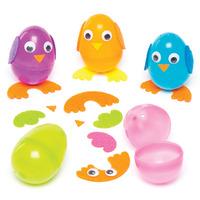 easter chick egg kits pack of 6
