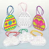 Easter Egg Colour-in Mini Gift Bags (Pack of 30)