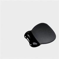 Easy Clean Non Skid Soft Gel Mouse Mat with Wrist Rest (Black)