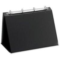 Easel Presenter (A3) Collapsible Flip-over Folder 4-Ring 20mm Landscape (Black)