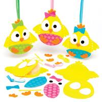 Easter Chick Decoration Sewing Kits (Pack of 3)