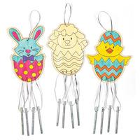 easter wooden windchimes pack of 4