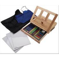 easel art set with easy to store bag drawing 234075