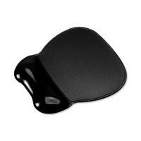 Easy Clean Non Skid Soft Gel Mouse Mat with Wrist Rest Black GL200K