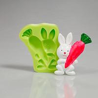 easter bunny carrot silicone mould fondant cake decorating tools for c ...