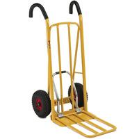 Easy Tip Handtruck With knuckle Protection Handgrips And Puncture Proof Wheels