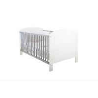 east coast angelina cot bed in white grey