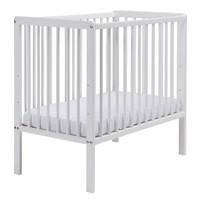 East Coast Carolina Space Saver Cot in White With Mattress
