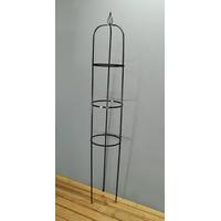 Easy Black Steel Garden Obelisk (1.9m) by Gardman