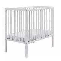 East Coast Carolina Space Saving Cot in White with Cot Mattress
