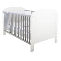 East Coast Angelina Cotbed in White and Grey