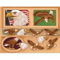 Eagle Belt & Buckle Billfold Leather Pattern Template