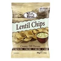 Eat Real Lentil Creamy Dill Chips (40g)