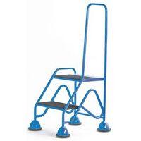 EASY GLIDE MOBILE 2 STEP LOOPED HANDRAIL - BLUE 640 X 1210 X 560