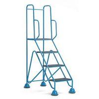 EASY GLIDE MOBILE 4 STEP FULL HANDRAIL - BLUE 1700 X 560 X 1040