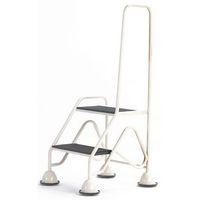 EASY GLIDE MOBILE 2 STEP LOOPED HANDRAIL - BEIGE 640 X 1210 X 560