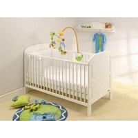 East Coast Nursery Angelina Cot Bed in Pure White Cot Bed