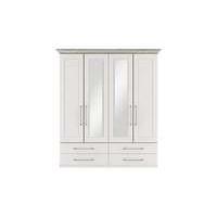 Eaton 4 Door 4 Drawer Centre Mirror Wardrobe