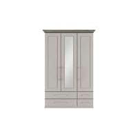 Eaton 3 Door 4 Drawer Centre Mirror Wardrobe