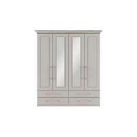 Eaton 4 Door 4 Drawer Centre Mirror Wardrobe