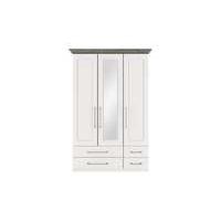 Eaton 3 Door 4 Drawer Centre Mirror Wardrobe