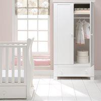 east coast nursery montreal double wardrobe in white