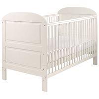 east coast angelina baby toddler cot bed in white
