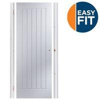 Easy Fit Panelled Pre-Painted Internal Door Kit For Opening Sizes (W)683-695mm (H)1988-1996mm (D)35mm