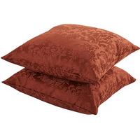 Easycare Lined Damask Cushions, Pair