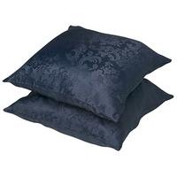 Easycare Lined Damask Cushions, Pair