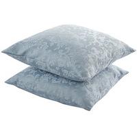 easycare lined damask cushions pair