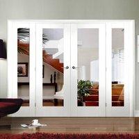 Easi-Frame White Door Set, GWPP10-COEOP8, 2005mm Height, 2976mm Wide.