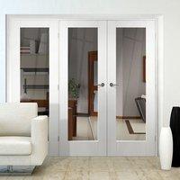 Easi-Frame White Door Set, GWPP10-COEOP19L, 2005mm Height, 2194mm Wide.