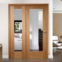 Easi-Frame Oak Door Set, GOSHAP10-COEOP32L, 2005mm Height, 1432mm Wide.