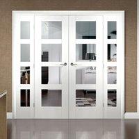 Easi-Frame White Door Set, GWPSHA4L-COEOP2, 2005mm Height, 2062mm Wide.