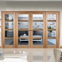 Easi-Frame Oak Door Set, GOSHA4L-COEOP6, 2005mm Height, 2824mm Wide.