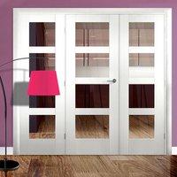 Easi-Frame White Door Set, GWPSHA4L-COEOP28, 2005mm Height, 2290mm Wide.