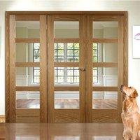 Easi-Frame Oak Door Set, GOSHA4L-COEOP24, 2005mm Height, 2366mm Wide.