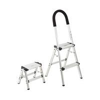 Easy-reach Aluminium Ladder plus FREE Step Stool