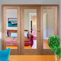 Easi-Frame Oak Door Set, GOSHAP10-COEOP30, 2005mm Height, 2594mm Wide.