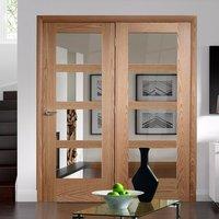 Easi-Frame Oak Door Set, GOSHA4L-COEOP40L, 2005mm Height, 1736mm Wide.